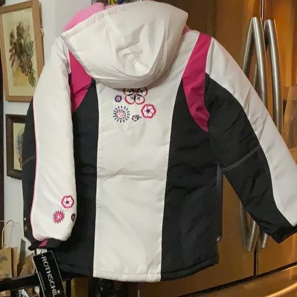 NWT Rothschild color block puffer Jacket w scarf & hat - Picture 4 of 8